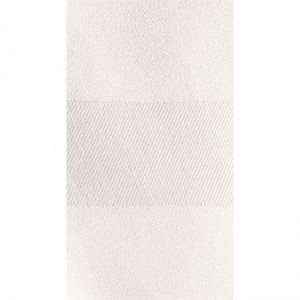 Λευκές πετσέτες από βαμβάκι με μεταξένια ρίγα - Σετ 10 τεμαχίων - Mitre Luxury - Fourniresto