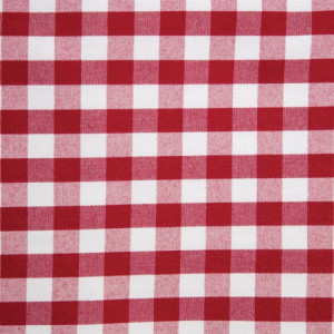 Nappe carrée à carreaux rouges en polyester 890 x 890mm - Mitre Essentials - Fourniresto