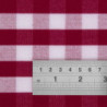 Square tablecloth with red checkered pattern in polyester 1320 x 1320mm - Mitre Essentials - Fourniresto