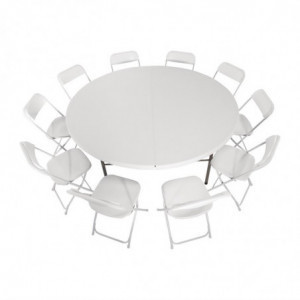 Folding round table - Bolero - Fourniresto
