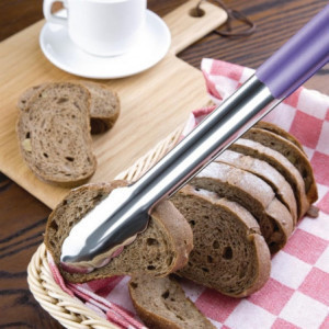 405mm purple serving tongs - Vogue - Fourniresto