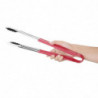 405mm red serving tongs - Vogue - Fourniresto