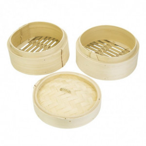 Bamboo steamer basket 15.2 cm - Vogue - Fourniresto