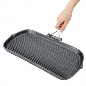 Cast Iron Grill Pan - W 225 x D 380mm - Vogue