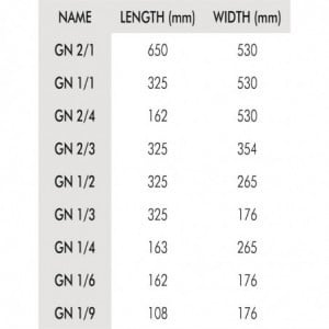 Bac Gastronorme inox GN 1/2 100mm - Vogue - Fourniresto