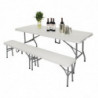 Αναδιπλούμενο τραπέζι στο κέντρο λευκό 1829mm - Bolero - Fourniresto