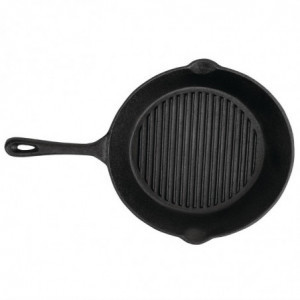 Poêle Grill Rainurée Ronde - Ø 267mm - Vogue