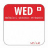 Weekday Labels with Dispenser - 7 Rolls of 1000 - Vogue