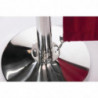 Stainless steel chrome round head reception post - Bolero - Fourniresto