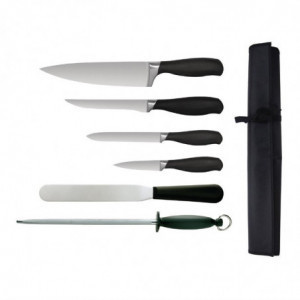 Set of 6 Soft Grip Knives - Vogue