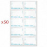 Lot of 50 Reusable Traceability Labels, 3 Markers and 2 Cloths - FourniResto
