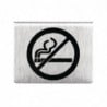 Τραπεζοειδές μπάρμπεκιου από ανοξείδωτο χάλυβα "μην καπνίζετε" - Olympia - Fourniresto