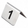 Numéros de table en acier inoxydable 11 à 20 - Olympia - Fourniresto