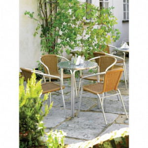 Round stackable bistro table 600mm - Bolero - Fourniresto