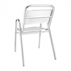Αναδιπλούμενες καρέκλες αλουμινίου - Σετ 4 τεμαχίων - Bolero - Fourniresto