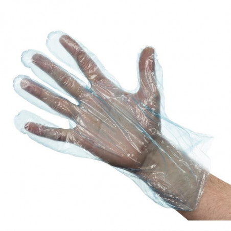 Μπλε μονοχρωματικά γάντια - Πακέτο 100 τεμαχίων - FourniResto