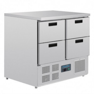 Ψυγείο τραπεζιού με 4 συρτάρια 240L - Polar - Fourniresto