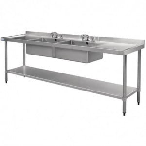 Stainless Steel Sink - L 2400 x D 600 mm - Vogue