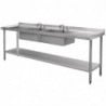 Stainless Steel Sink - L 2400 x D 600 mm - Vogue