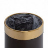 Waste Paper Basket with Golden Border 10.2 L - Bolero - Fourniresto