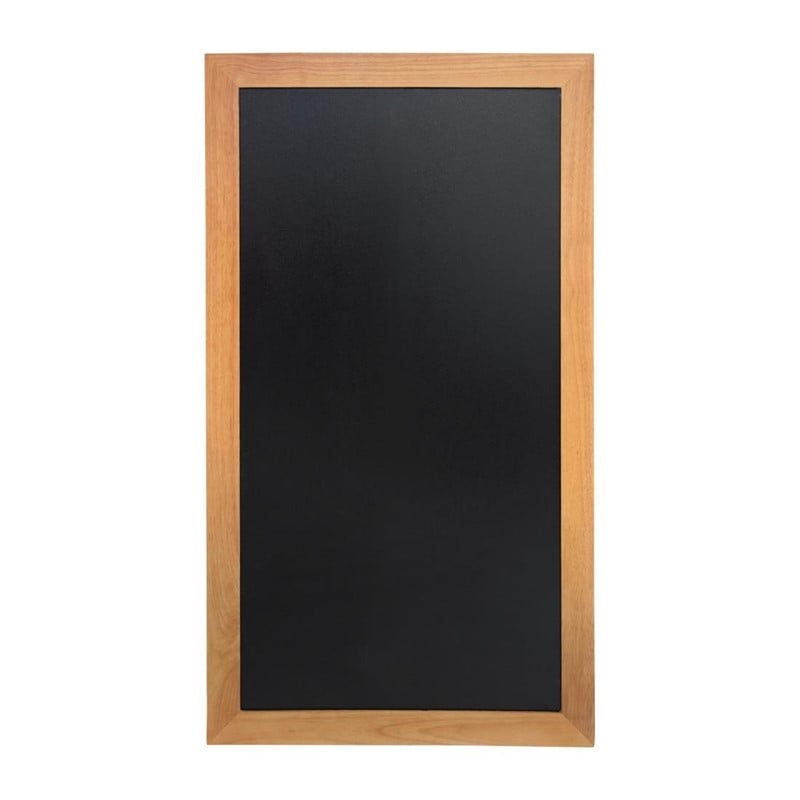 Wall chalkboard long teak finish 1000 x 560mm - Securit - Fourniresto