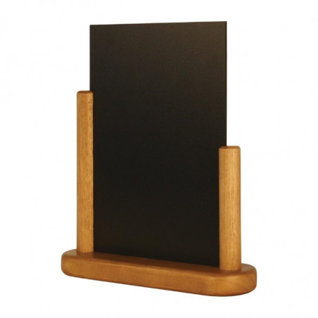 Elegant teak finish table slate 320 x 270mm - Securit - Fourniresto