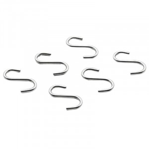 Stainless Steel Hooks for Wall Wardrobe - Set of 6