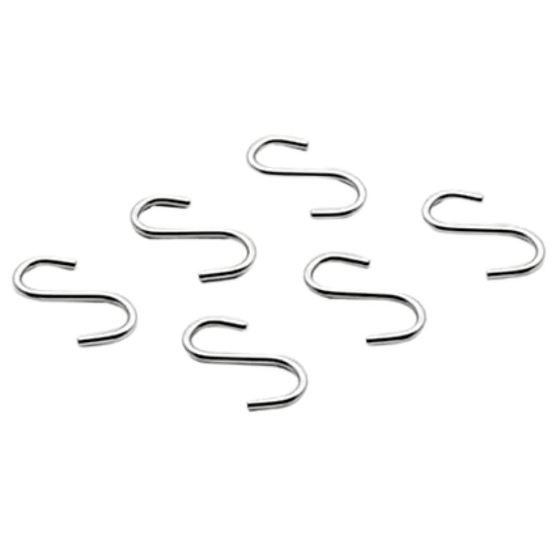 Stainless Steel Hooks for Wall Wardrobe - Set of 6