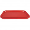 Red Plastic Fast Food Tray - Olympia KRISTALLON - Fourniresto