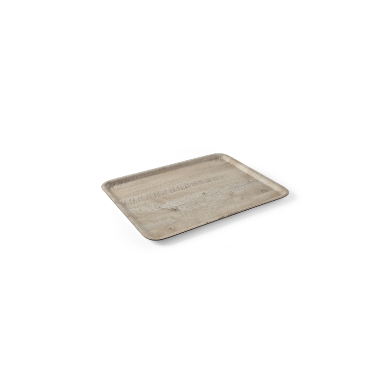 Melamine Printed Light Wood Service Tray - 350 x 240 mm