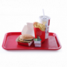 Rectangular Fast Food Tray - Small Size 265 x 345 mm - Red