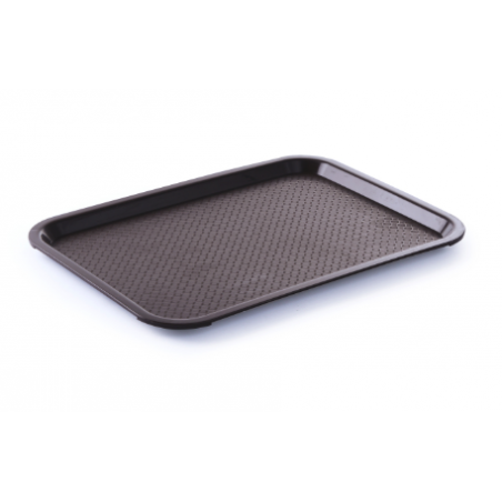 Rectangular Fast Food Tray - Small Size 265 x 345 mm - Brown
