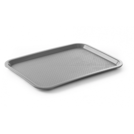 Rectangular FastFood Tray - Large Size 450 x 350 mm - Gray