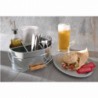 Oval Fast Food Serving Tray - Gray