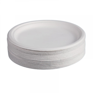 Στρογγυλά Πιάτα από Bagasse - 26,1 εκ. - Σετ 50 - FourniResto