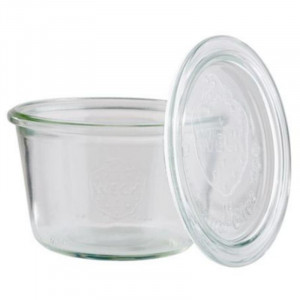 Verrine Weck en Verre avec Couvercle - 370 ml - Lot de 3