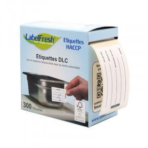 Traceability Label Fresh DLC - 70 x 45 mm - Pack of 300 - LabelFresh