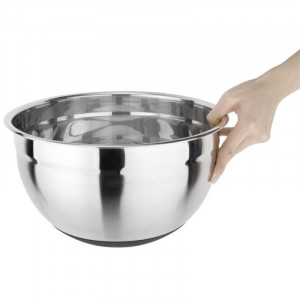 Stainless Steel Bowl with Silicone Bottom - 8 L - Vogue