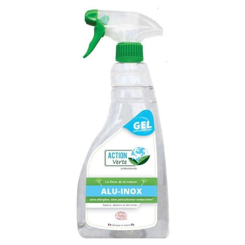 Spray Gel Nettoyant Dégraissant pour Inox et Aluminium - 750 ml - Action Verte