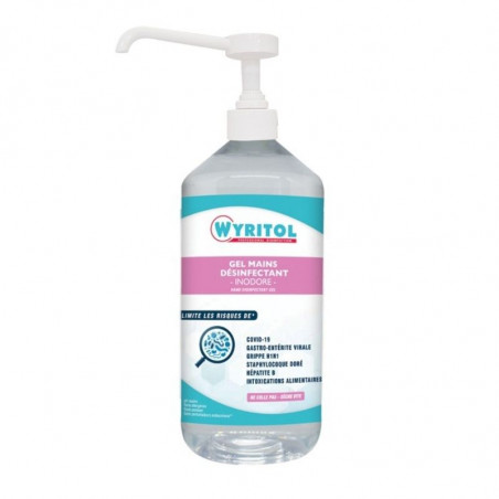 Hydroalcoholic Gel - Pump Bottle - 1 L - Wyritol