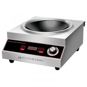 Wok à Induction Pro 3500 W Inox — Ζώνη Κοίλη Ø227
