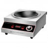 Wok à Induction Pro 3500 W Inox — Ζώνη Κοίλη Ø227