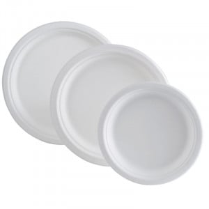 Στρογγυλό Πιάτο από Bagasse - 180 mm - Σετ των 50 - FourniResto