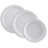 Round Plate in Bagasse - 180 mm - Pack of 50 - FourniResto