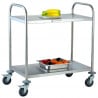 Stainless Steel Trolley with 2 Shelves - Refurbished