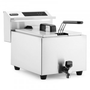 Digital Profi Line Fryer with Drain Tap - 8 L