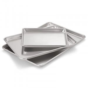 Plaque de Présentation en Aluminium Dynasteel - 330 x 457 mm, idéale pour professionnels culinaires.