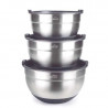 Set of 3 Stainless Steel Bowls - 1.5 to 3 L - Lacor