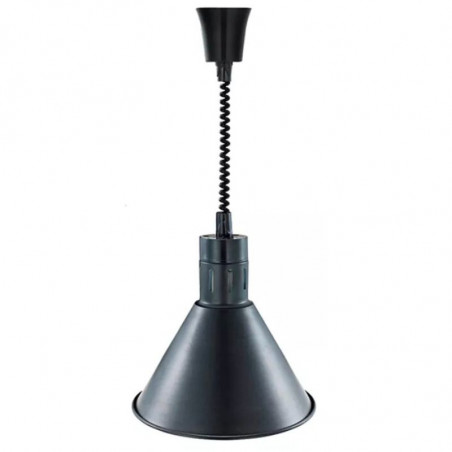 Black Conical Heating Lamp with Bulb - Dynasteel