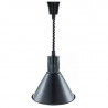 Lampe Chauffante Conique Noire avec Ampoule - Dynasteel